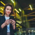 Successful female using Mobile Device Management